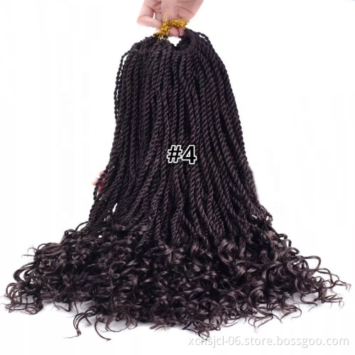 Wholesale Price Senegalese Crochet Twist Braids Hair Synthetic Crochet Braids Color Ombre Senegal Braiding Hair